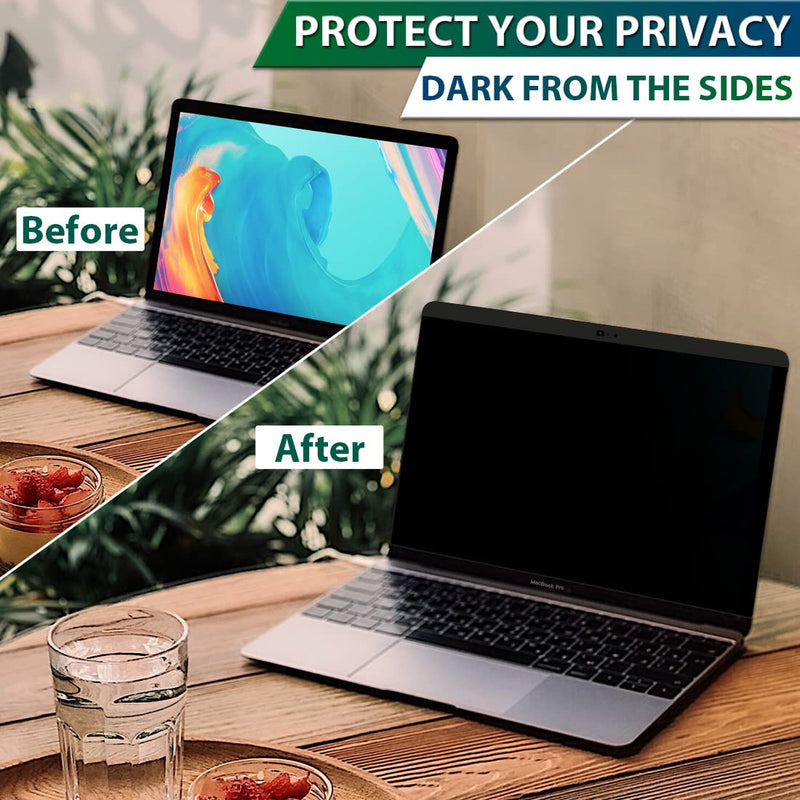 [Australia - AusPower] - Privacy Screen for MacBook Pro 13 Inch (2016-2022,M1/M2) & MacBook Air 13 Inch (2018-2021,M1), Magnetic Anti Glare Blue Light Filter for Macbook Air/Pro 13.3 with Camera Cover Privacy-Mac Pro13"(2016-2022)/Air13"(2018-2021) 