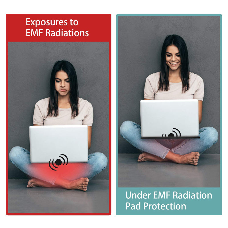 NEWBEAU EMF Protection Laptop Pad, 4-Layer Radiation Shielding Heat Blocker for Laptop, Tablet & Notebook, 12"x16" Portable Protection from EMF & Radiation B 12IN*16IN