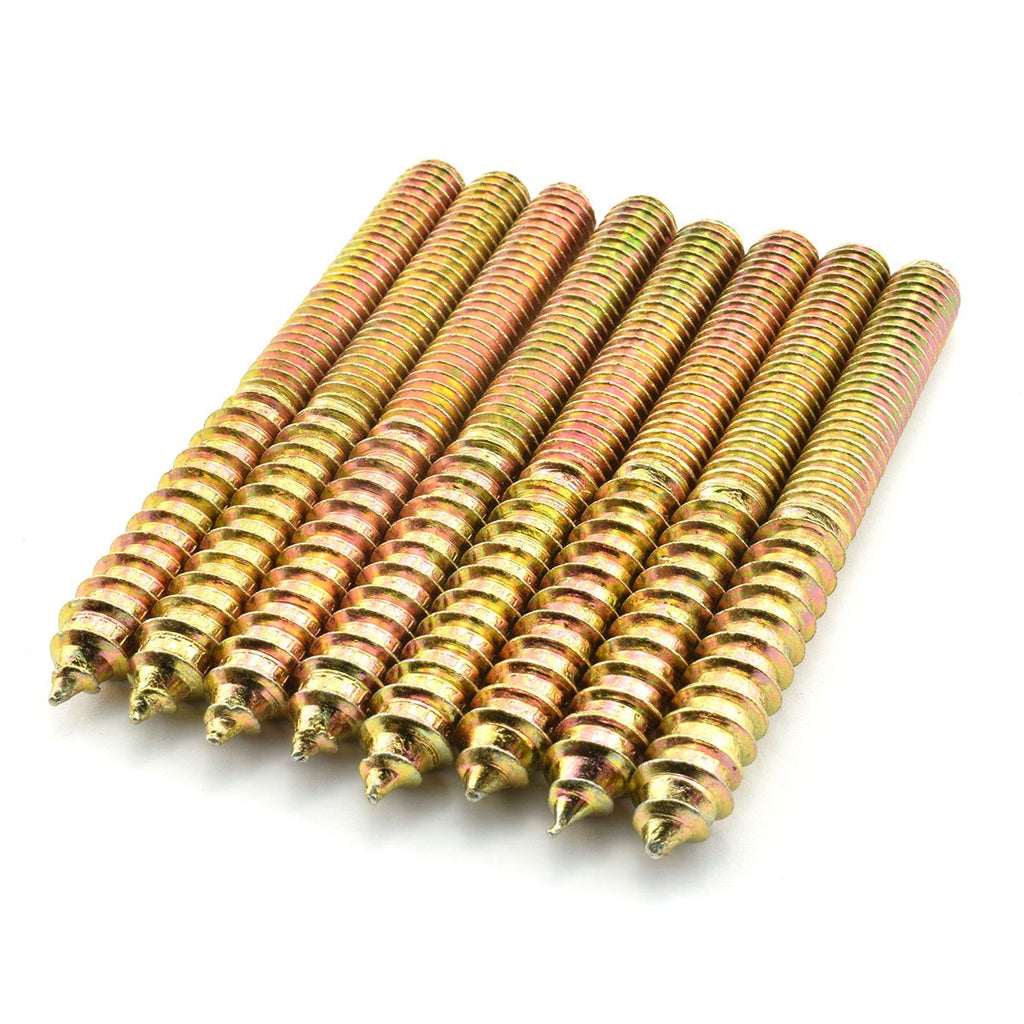 8 Pack 5/16-18 x 3 Inch Hanger Bolts Double Headed Bolts Self-Tapping Screw Inch Hanger Bolts for Furniture 5/16-18" x 3"