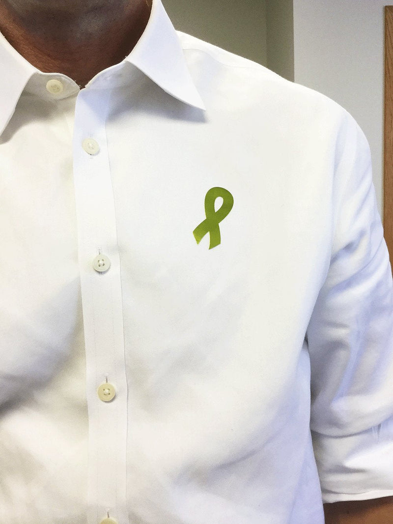 Metallic Gold Awareness Ribbon Stickers 2 Inch 500 Total Adhesive Labels Metallic Gold