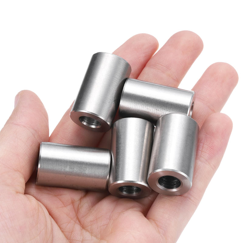 [Australia - AusPower] - uxcell 10pcs Stainless Steel Spacer 5/16" Bore x 5/8" OD x 1" Length Screw Standoff Bushing Plain Finish Round Metal Spacer for 5/16 Screws Bolts and Rods 5/16" x 5/8" x 1" 
