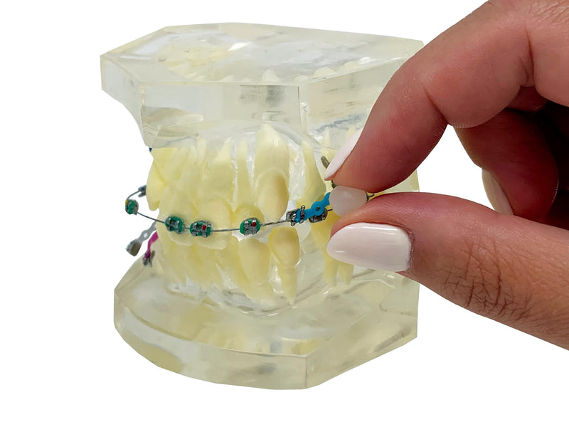 Orthodontic Wax 3 Pack 15 Pre Cut Wax Strips Metal Recyclable Cases Braces Wax Mouth Wax Orthodontic Wax Braces Pain Relief Teeth Wax Plain
