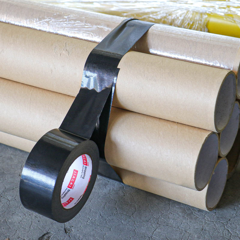 JIALAI HOME Heavy Duty Duct Tape, Black Tape 2 Inches x 30 Yards 3-Pack, 8.27 mil, Strong, Flexible, No Residue, All-Weather and Tear by Hand - for Repairs, Industrial, Professional Use