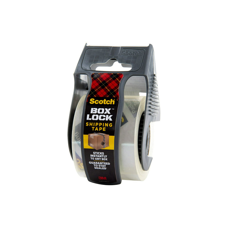[Australia - AusPower] - Scotch Box Lock Packing Tape, Clear, Extreme Grip Moving Tape, 1.88 in. x 22.2 yd., 6 Packaging Tape Rolls with Dispensers 6 Rolls 