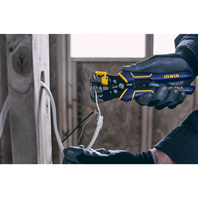 IRWIN VISE-GRIP Wire Stripper,2 inch Jaw,Cuts 10-24 AWG,ProTouch Grip for Maximum Comfort (2078300),(Pack of 2) 8" (200mm) (Pack of 2) Wire Stripper Only