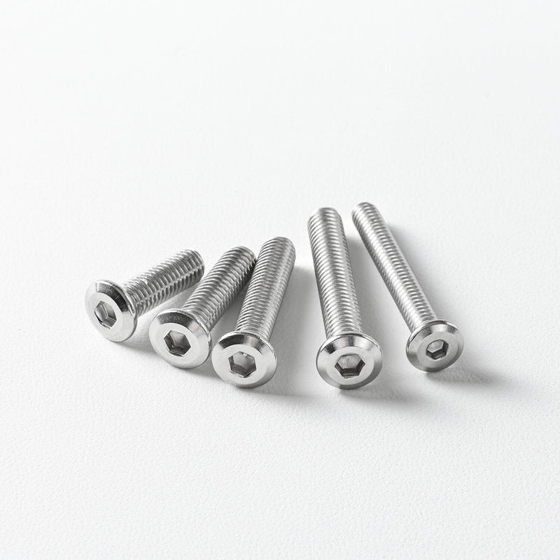 [Australia - AusPower] - 1/4-20 x 1-1/4" (20 Pack) Flat Head Hex Socket Cap Screws Bolts, 304 Stainless Steel 18-8, Hex Drive, Bright Finish, Fully Machine Thread 1/4-20 x 1-1/4" 