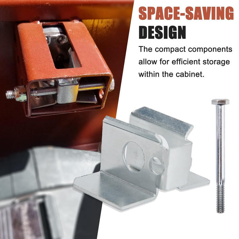 [Australia - AusPower] - Padlock Hardware Kit, 15 Piece Set with O-Rings, Clips, Nuts, Bolts Suitable for Jobox 