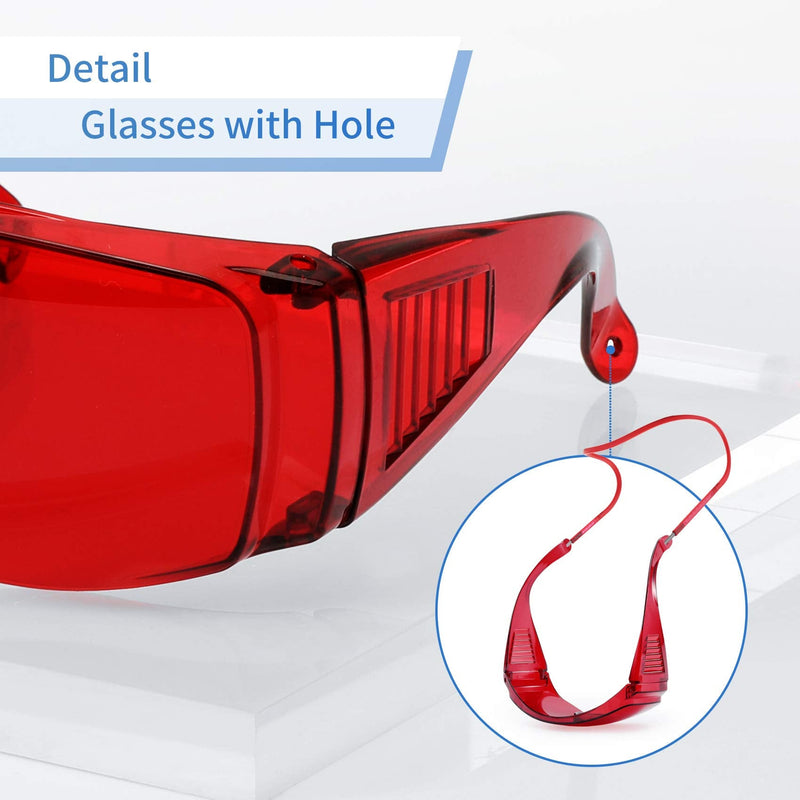 [Australia - AusPower] - Dental Eyewear for Teeth Whitening Light, Eye Shield Safety Glasses LED Protective Goggle 