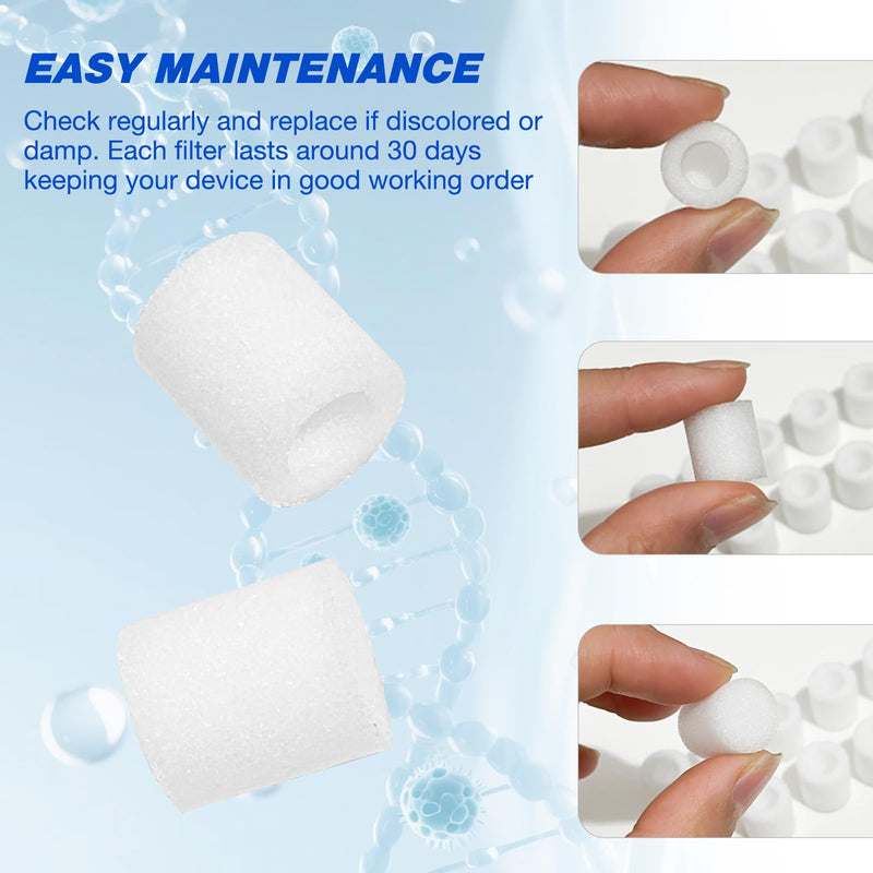 10 Pcs Filter for PARI Vios, Ultra II, Trek, and Trek S, CPAP Disposable Replacement Filter, Replacement Air Filter