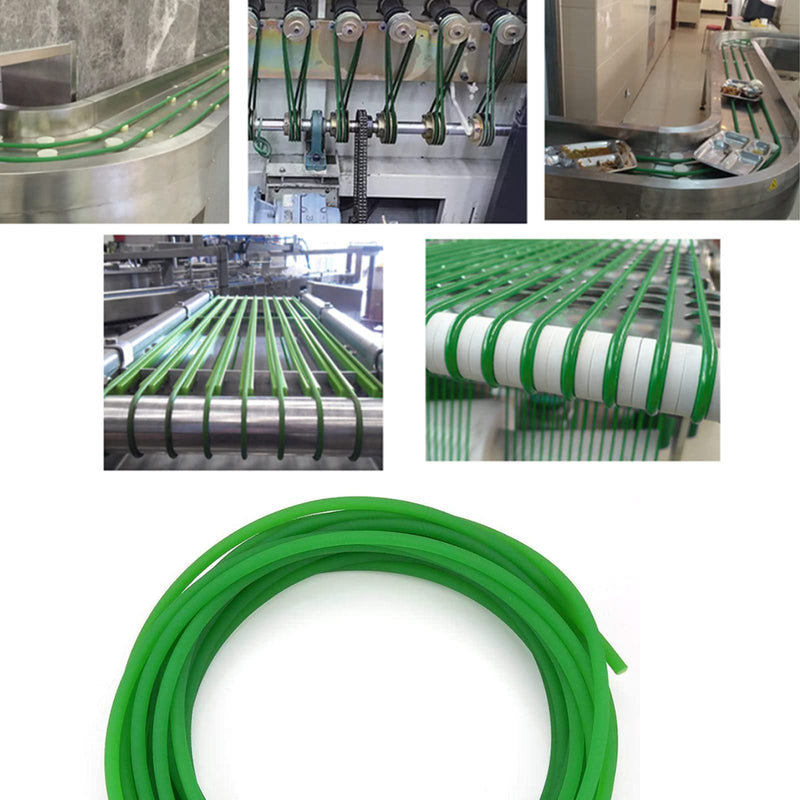 [Australia - AusPower] - Round Belting PU Belt Polyurethane Round Belt for Drive Green 6mm x 10m 