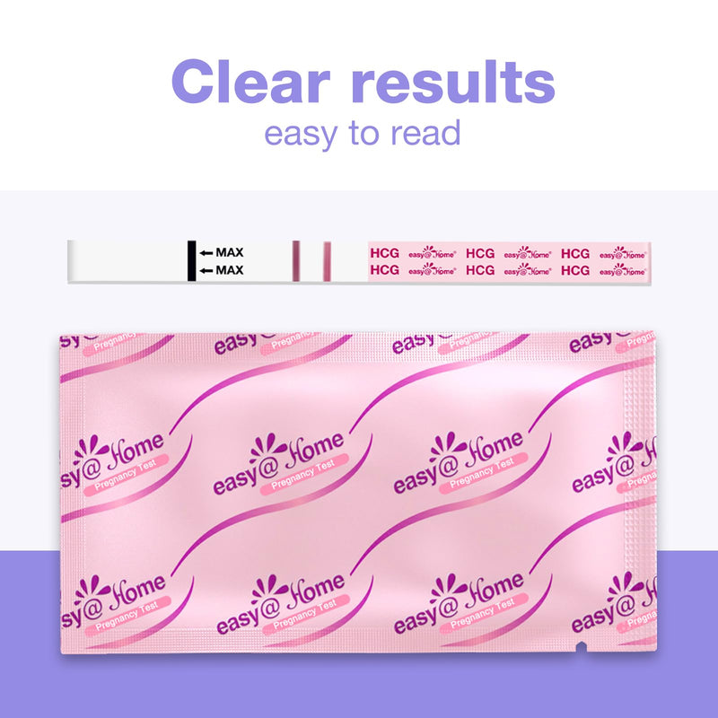 Easy@Home Pregnancy Test Strips: 50 Pack HCG Test Strips - Early Detection Bulk Pregnancy Tests Kit | EZW1-S:50 50 Count (Pack of 1)