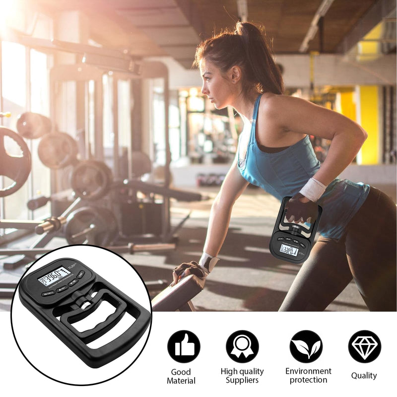 Digital Hand Dynamometer: Hand Dynamometer with LED Screen 396 lb/180 kg, Electronic Hand Grip Strength Tester Grip for Athletes and Home Use