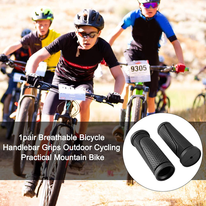 Bike Handlebar Grips, Non-Slip Rubber Bicycle Handlebar Grips Comfortable Short Mini Handle G rips Bike G rips Black