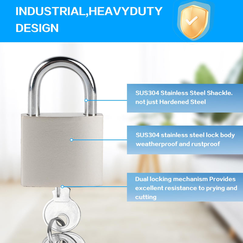 [Australia - AusPower] - 1 set Stainless Steel Padlock Hasp, Door Hasp Latch Locks, Padlock Latch Gate Door Locks Hasp Latches, Heavy Duty Hasp Lock Latch with Lock Key for Cabinet Closet Shed Door Lock Hasp Latch Catch, 5" 