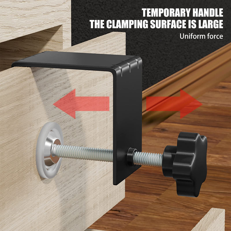 [Australia - AusPower] - C Clamp, Heavy Duty C-Clamp 304 Stainless Steel Adjustable Cabinet Installation Clamps Cabinetry Clamps Tools Drill Hole Guide Design for Easy and Fast Installing Frame of Cabinets Drawer (2 Pack) 2 Pack 