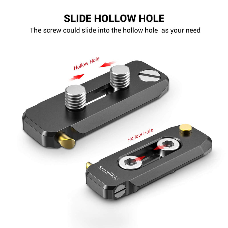 [Australia - AusPower] - SMALLRIG Universal Low-Profile Quick Release NATO Rail Safety Rail 50mm/2inches Long with 1/4'' Screws for NATO Handle Camera Cage EVF Mount – BUN2468 50 mm 