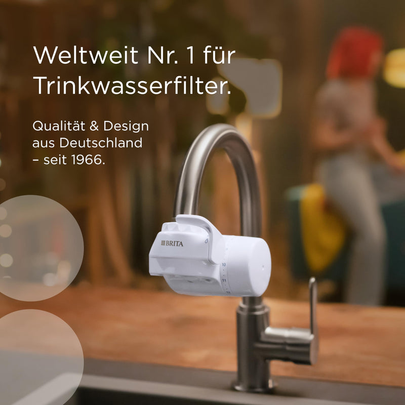 [Australia - AusPower] - BRITA Water Filter for Tap ON TAP V Includes 1 Filter Cartridge - For Sustainable Water with Better Taste/Reduces Small Particles, Metals & Taste-Impaying Substances 