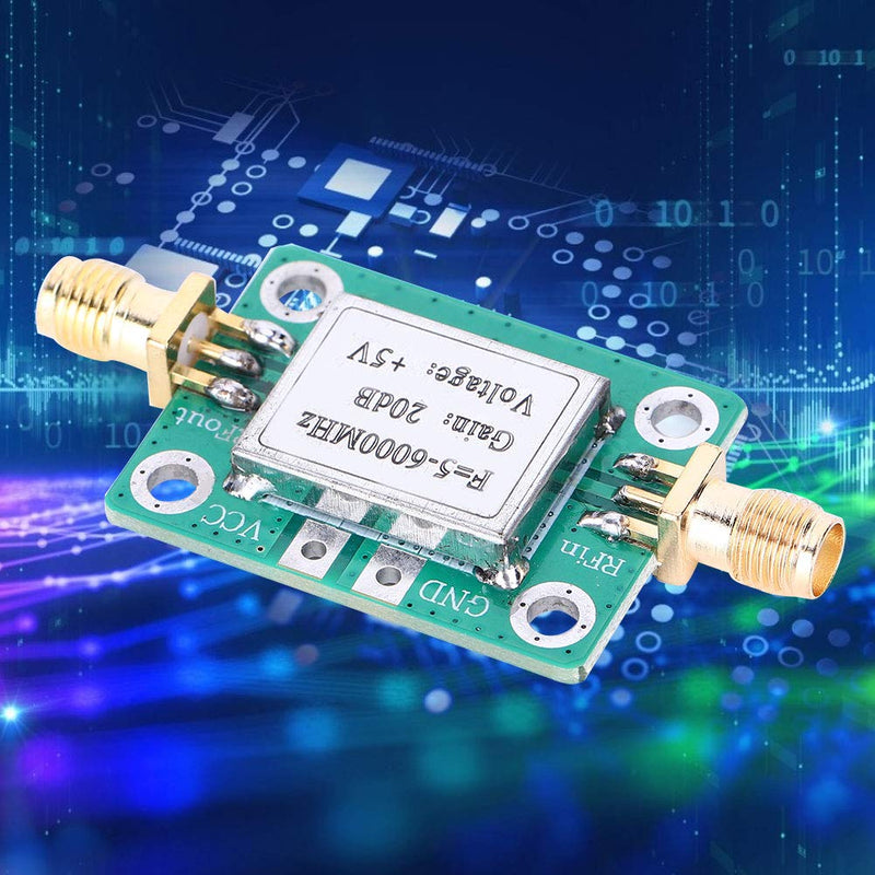 [Australia - AusPower] - RF Power Amplifier, 5M-6GHz 20dB Low Gain Ultra Broadband Amplifier Signal Module LNA Board Module for FM Radio Walkie Talkie Wifi 