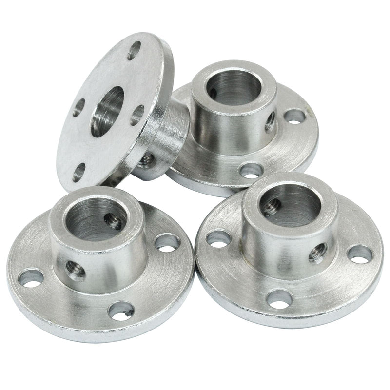[Australia - AusPower] - Hordion 10mm Flange Shaft Coupling Connector, Rigid Flange Coupling Model Coupler Shaft Axis Fittings for DIY RC Model Motors, 4 Pack 
