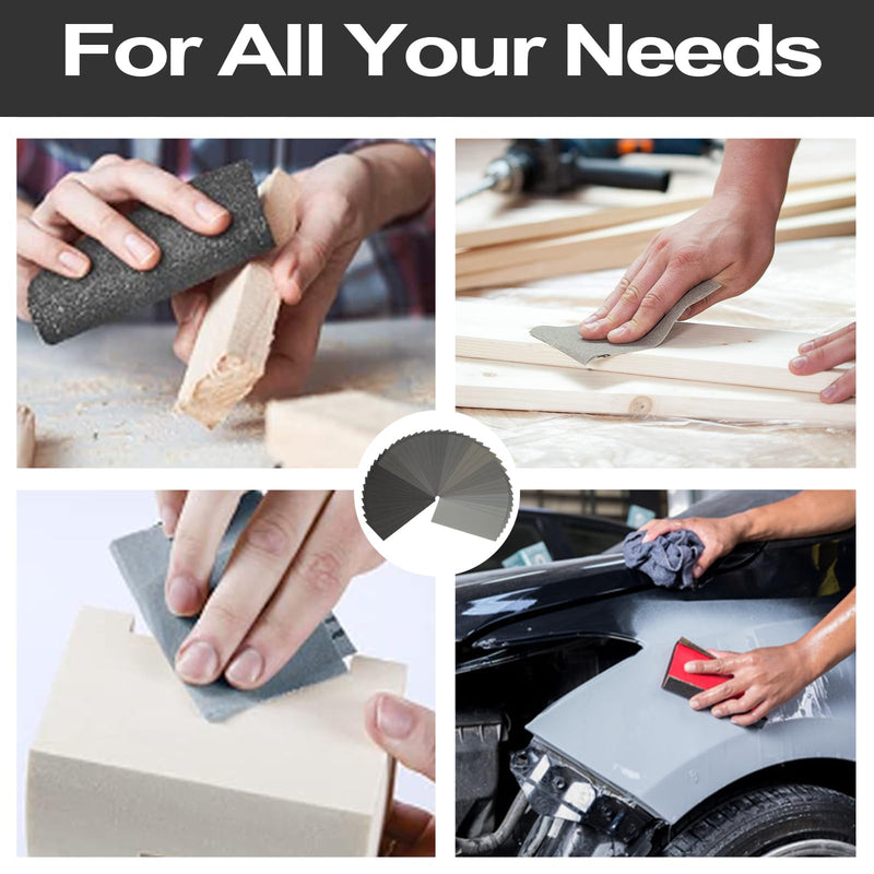 [Australia - AusPower] - STEBRUAM Professional Sandpaper Set 400 Grit, 21 Pieces Wet and Dry Sandpaper for Car/Wooden Furniture/Stone/Paint/Metal/Glass, 23 x 9 cm Emery Paper Silicon Carbide 21 Sheets 400 Grit 