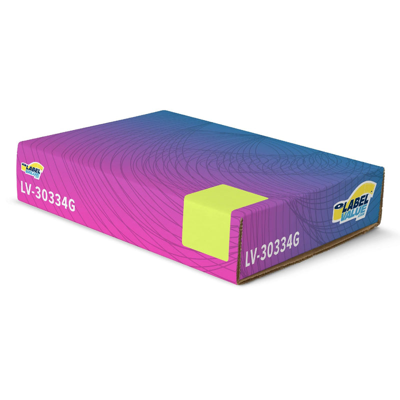LabelValue | LV-30334G Green Multipurpose Direct Thermal Labels - 2-1/4" x 1-1/4", Permanent Adhesive - Compatible with LabelWriter 450 Series and Earlier Printers