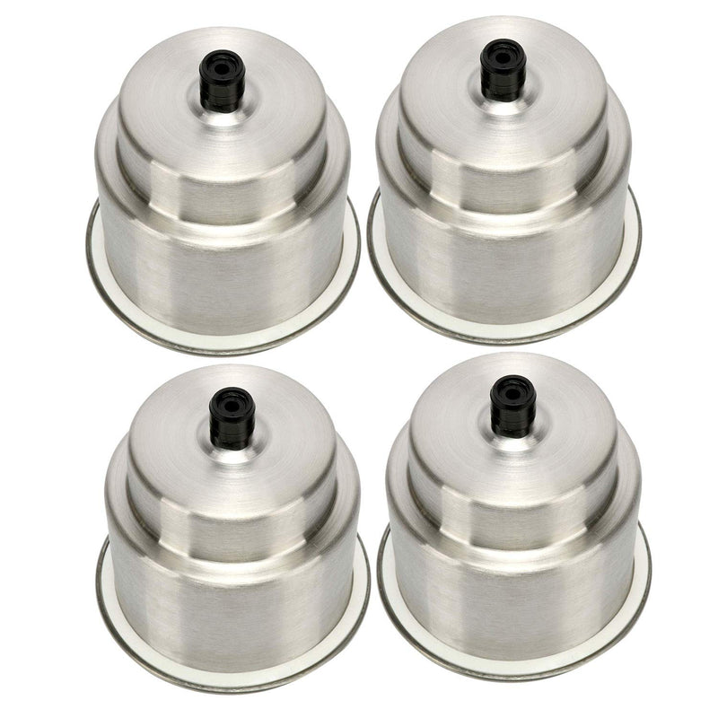 Amarine Made Pack of 4 Stainless Steel Cup Drink Holder with Drain Marine Boat Rv Camper