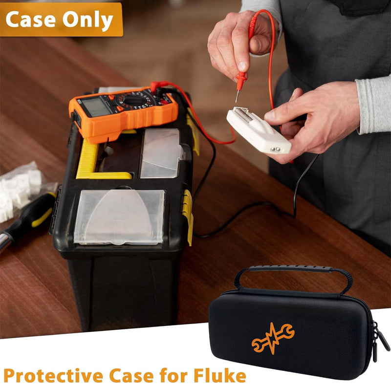 [Australia - AusPower] - Hard Tool Carrying Case for Fluke 323/324/325/303/305 Clamp Multimeter FC True RMS Meters(Case Only) 