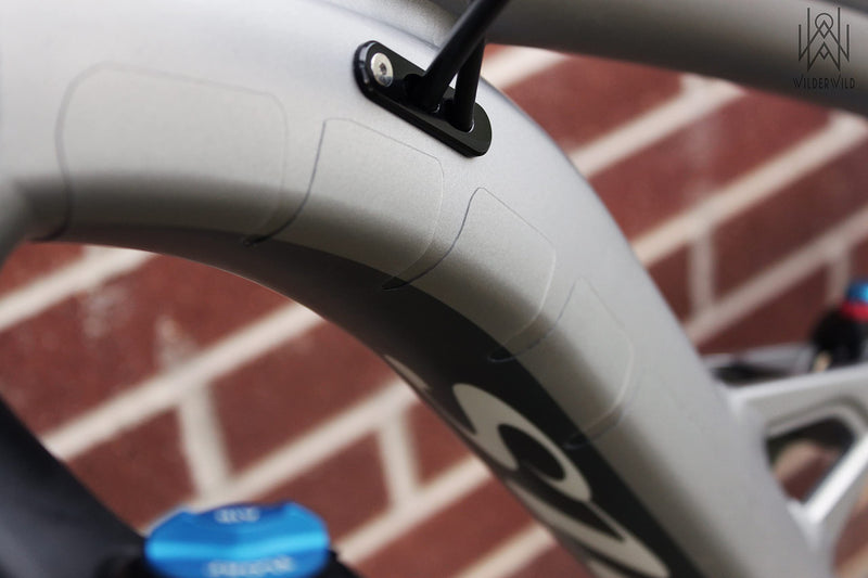 Bike Frame Protection Tape- High Impact Clear Vinyl Wrap Includes Tool (4”x72) Bicycle Frame Protector, Mountain Bike Frame Guard Chainstay Protector (Clear) Clear Matte