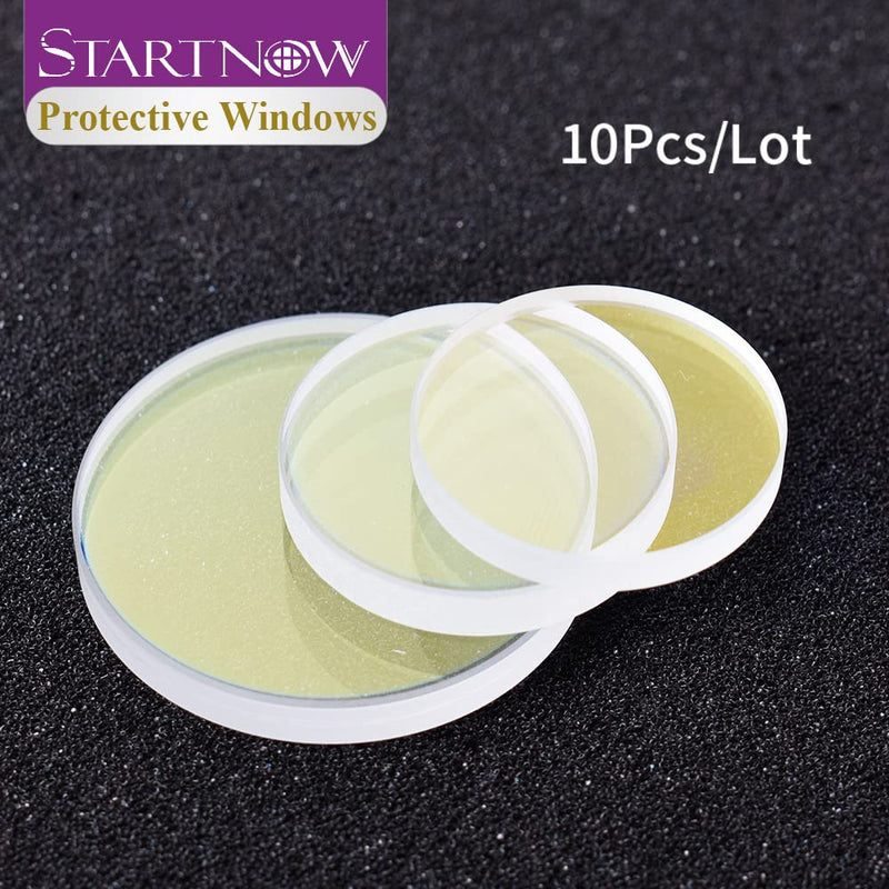 [Australia - AusPower] - Startnow 10Pcs/Lot 18x2mm Fiber Laser Protection Lens 20x2mm 1064nm Laser Welding Lens for WSX CWQY QILIN Cutting Head (18x2(10PCS)) 18x2(10PCS) 