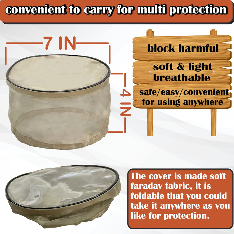 Faraday Electric Meter Cover MEIMING Meter Cover Protection Adjustable Bottom Breathable and Visible Meter Cover Shielding, Multi Benefits Meter Cover
