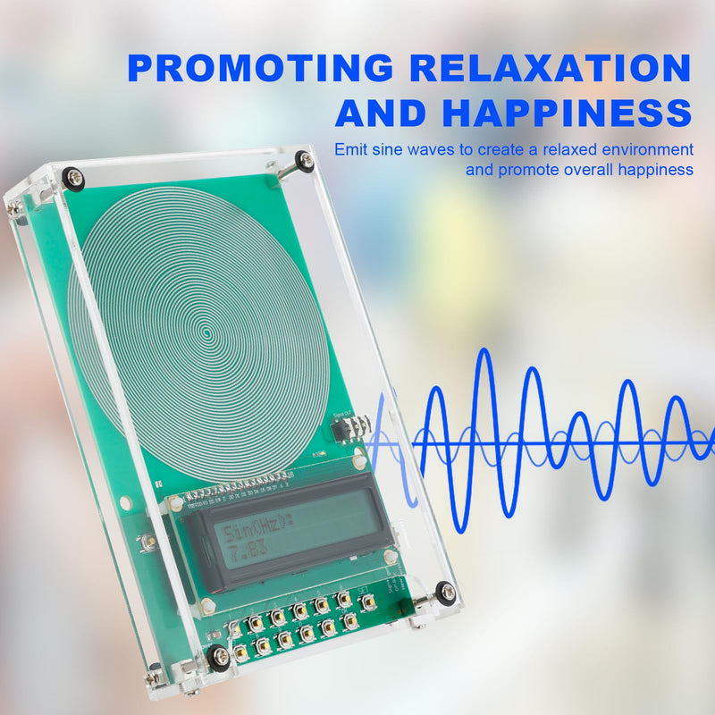 [Australia - AusPower] - 7.83 Hz Schumann Frequency Generator 0.01-30000Hz Schumann Wave Generator with Cover and USB Cable Adjustable Schumann Resonance Generator Frequency Generator Healing for Sleep Aid 
