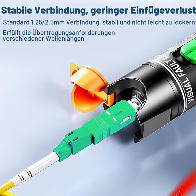 Fibre Optic Adapter LC/APC to SC/APC, Fibre Optic Coupling Singlemode Simplex 9/125µm, Hybrid Fibre Extension Cable Converter for Reliable Interface Conversion, OTDR, VFL etc.