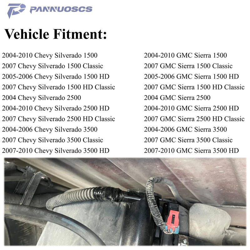 PANNUOSCS Evap Canister Vent Solenoid P0449 Compatible with 2004-2010 Chevy Silverado GMC Sierra 1500 2500 3500 HD Classic Purge Valve 911-237 10357992 19207763 CVS34