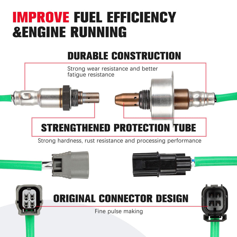 [Australia - AusPower] - O2 Oxygen Sensor Upstream Downstream Compatible for Honda CR-V 2007 2008 2009 2010 2011 234-9091 234-4462 2PCS 