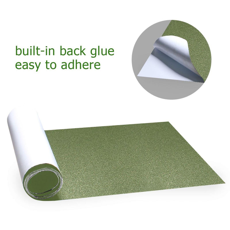 Dark Olive Green Solid Color Skateboard Grip Tape Bubble Free Waterproof Non-Slip Longboard Griptape Sheet for Skateboard, Rollerboard, Scooter, 33 x 9 Inch Dark Olive Green Solid Color