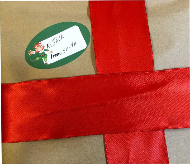 Elf Presents Gifts Tags Christmas Holiday to from Labels 1 1/2 x 2 1/2 Inch 100 Total Stickers