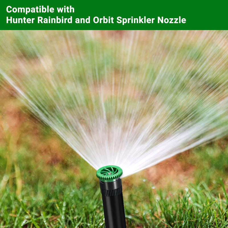 [Australia - AusPower] - 10 Pieces Variable Arc Nozzle, Pop-up Sprinkler Heads Replacement Compatible with Most of 360 Degree Adjustable Pop Up Sprinklers Spray Head for Garden Lawn Irrigation (12AN) 