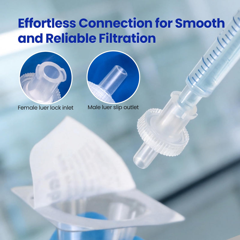 Sterile Syringe Filter 4 mm PES Membrane 0.22 µm Pack of 25 | For Biomed Scientific, individually packaged