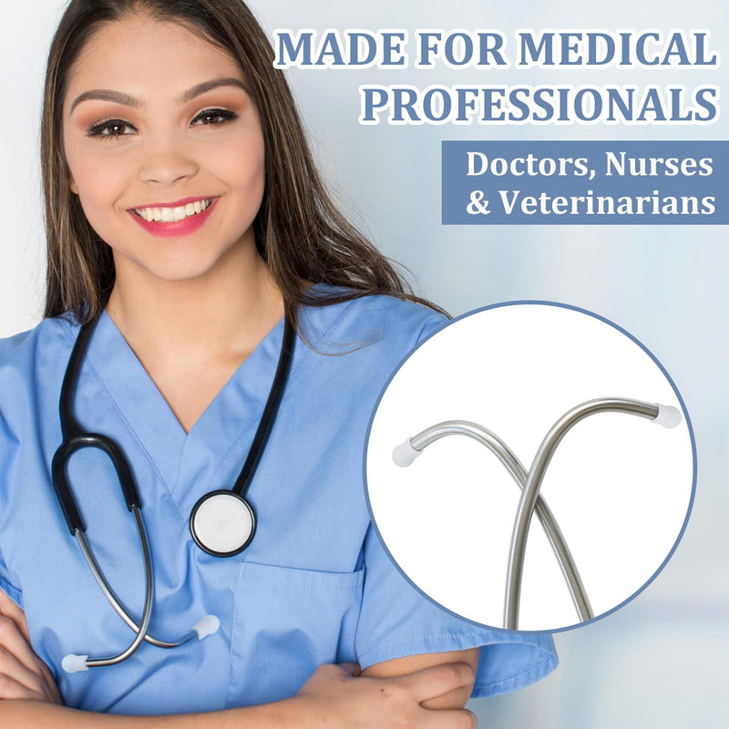 [Australia - AusPower] - 6pcs Stethoscope Ear Tips Replacement, Silicone Stethoscope Ear Pieces, Pliable Noise Reduction Earplugs Soft-Sealing Earbuds for Doctors, Compatible with MDF, ADC -White 