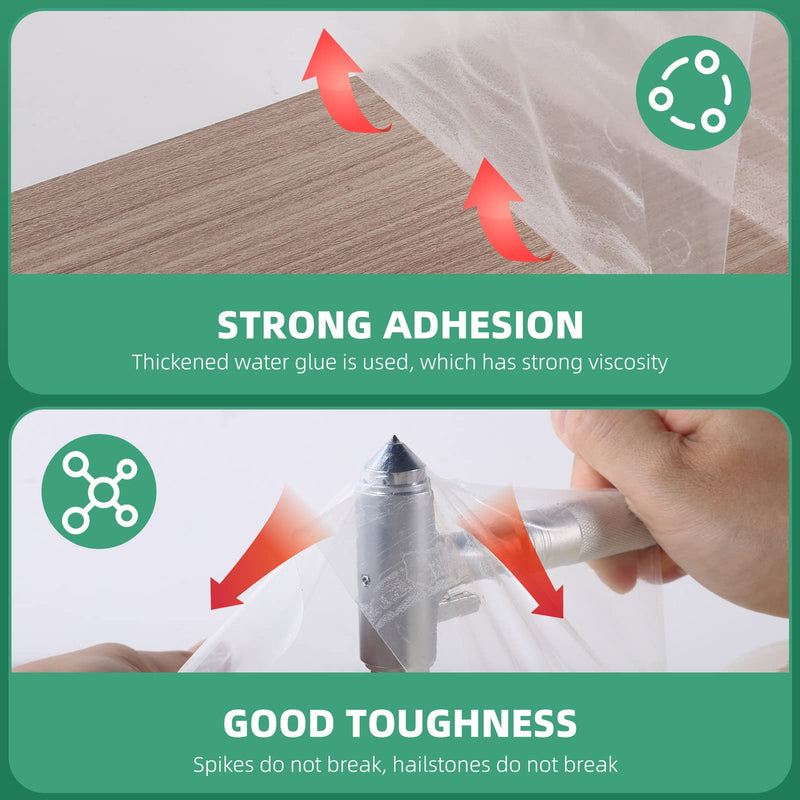 Greenhouse Repair Tape, 6.3 mil Thickness Greenhouse Plastic Tape, Clear UV Resistant Greenhouse Sheeting Coverings Film Tape(3inX213ft) 3"x213'