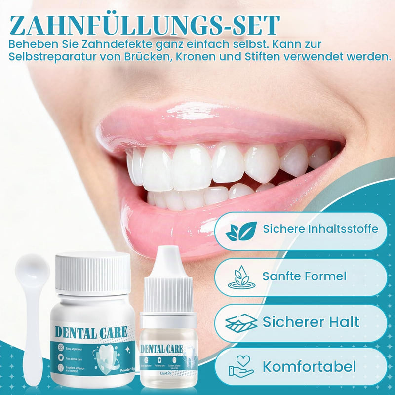 Dental cement self-hardening durable, fast curing | Dental adhesive for crowns, dentures glue, solution for crowns, bridges, dental caries and lost fillings