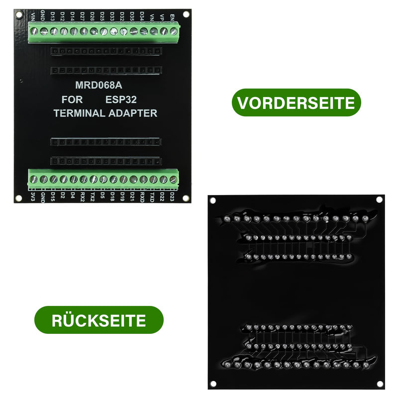 Heemol Pack of 2 for ESP32 GPIO Breakout Board 30PIN Expansion Board for ESP 32 Development Board for ESP-32 Breadboard for IoT Development Breakout Board X 2