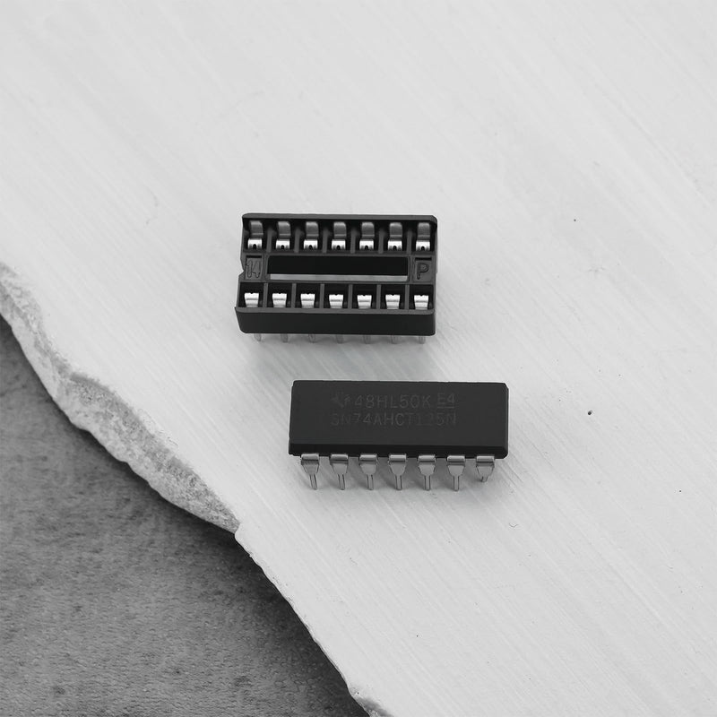 5 Sets SN74AHCT125N Quad Bus Buffer Three State Outputs Chips with Sockets for Digital Circuits Buffering