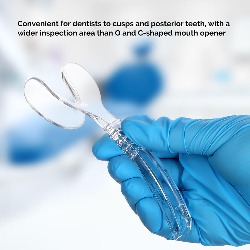 [Australia - AusPower] - JMU Dental Buccal Cheek Retractor Mouth Opener Small, T-Shape Autoclavable Intraoral Cheek Lip Retractor, Clear S 1 