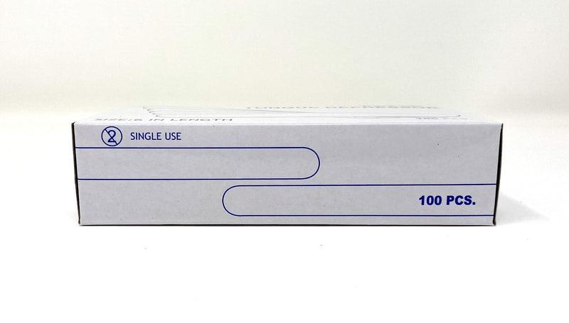 [Australia - AusPower] - Tongue Depressors Non Sterile Non Splinter Chemical Free Wooden 6 inch High Grade Natural Birch by P&P MEDICAL SURGICAL Box of 100 