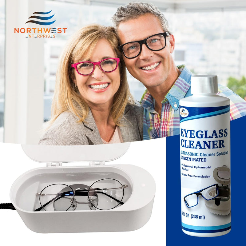 [Australia - AusPower] - NORTHWEST ENTERPRISES Ultrasonic Eyeglass Cleaner: Ultrasonic Cleaner Solution. Concentrated Glasses Cleaner for use in Sonic and Ultrasonic Machines. (2) 