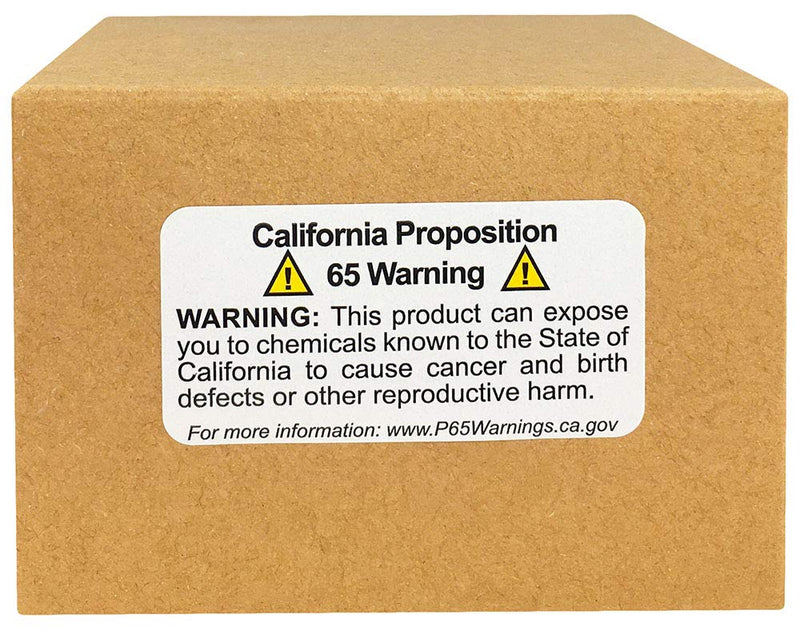 California Proposition 65 Warning Labels Bulk Pack 1 x 2 Inch 5,000 Total Labels