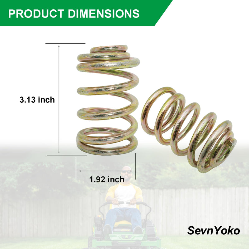[Australia - AusPower] - 283516 Compression Seat Springs 2-Pack - Compatible with John Deere & Grasshopper Lawn Mowers - OEM Replacement Seat Spring Kit 