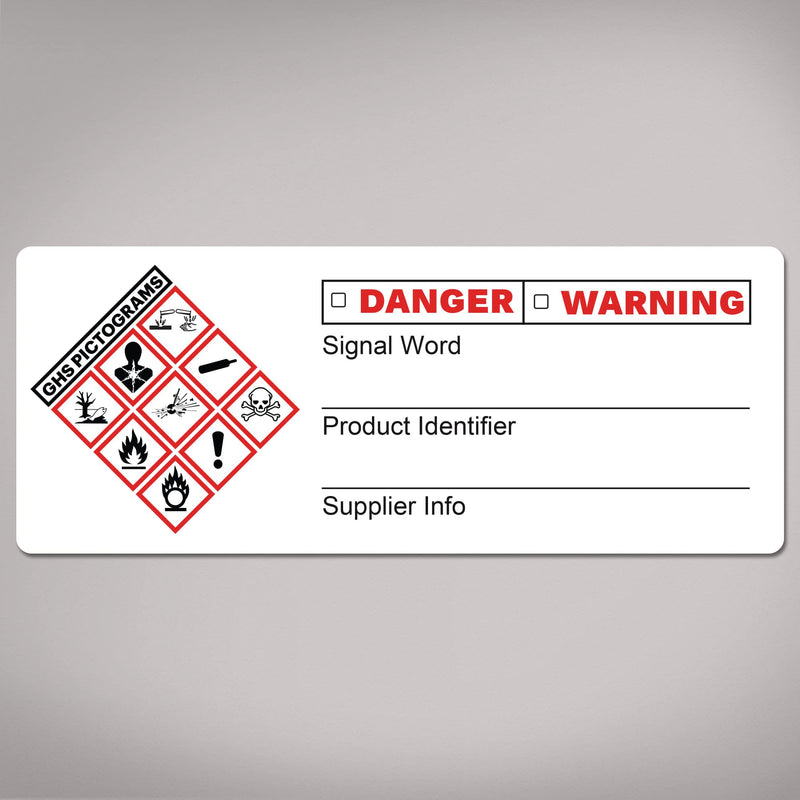 Avery GHS Secondary Container Labels, Waterproof, Chemical Resistant, Preprinted, Handwrite-Only, 1" x 2.5", 240 GHS Labels 1" x 2.5" 240 labels