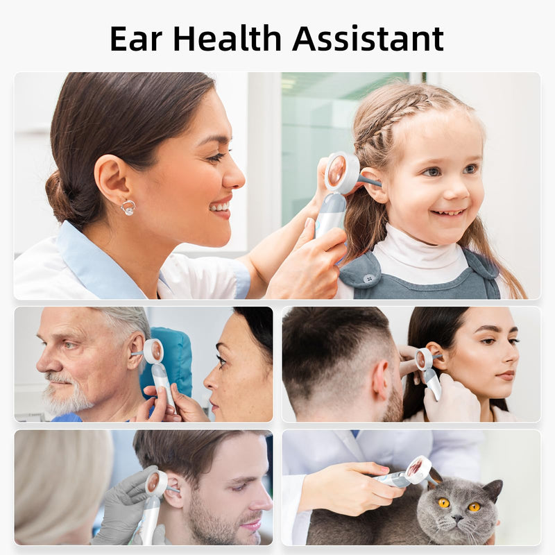[Australia - AusPower] - Ear Scope Otoscope Camera - Ear Cleaner Manual Ear Irrigation Flushing Kit 